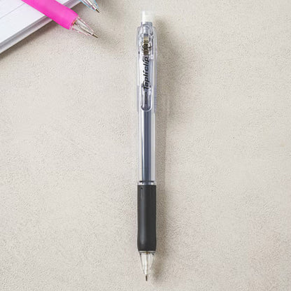 ZEBREA Tapli Clip Mechanical Pencil 0.5mm - Black, Retractable Clip for Smooth Writing, Drawing