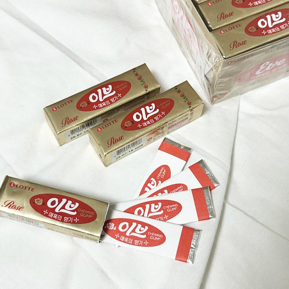 Eve Rose Chewing Gum 9ea 26g-Rose Oil-Remove Bad Breath
