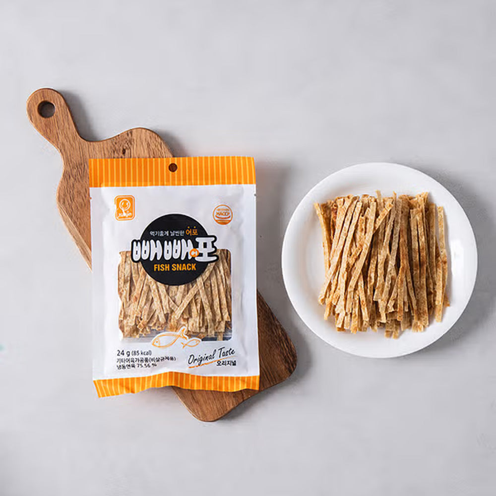 Peppe Fish Jerky Original 24g-Korean Beer Snack