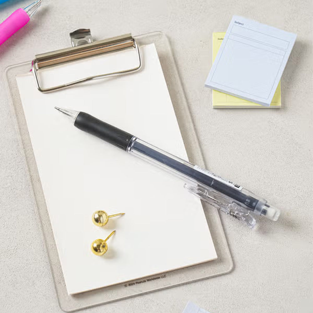 ZEBREA Tapli Clip Mechanical Pencil 0.5mm - Black, Retractable Clip for Smooth Writing, Drawing