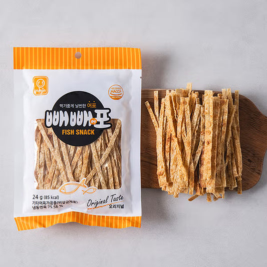 Peppe Fish Jerky Original 24g-Korean Beer Snack