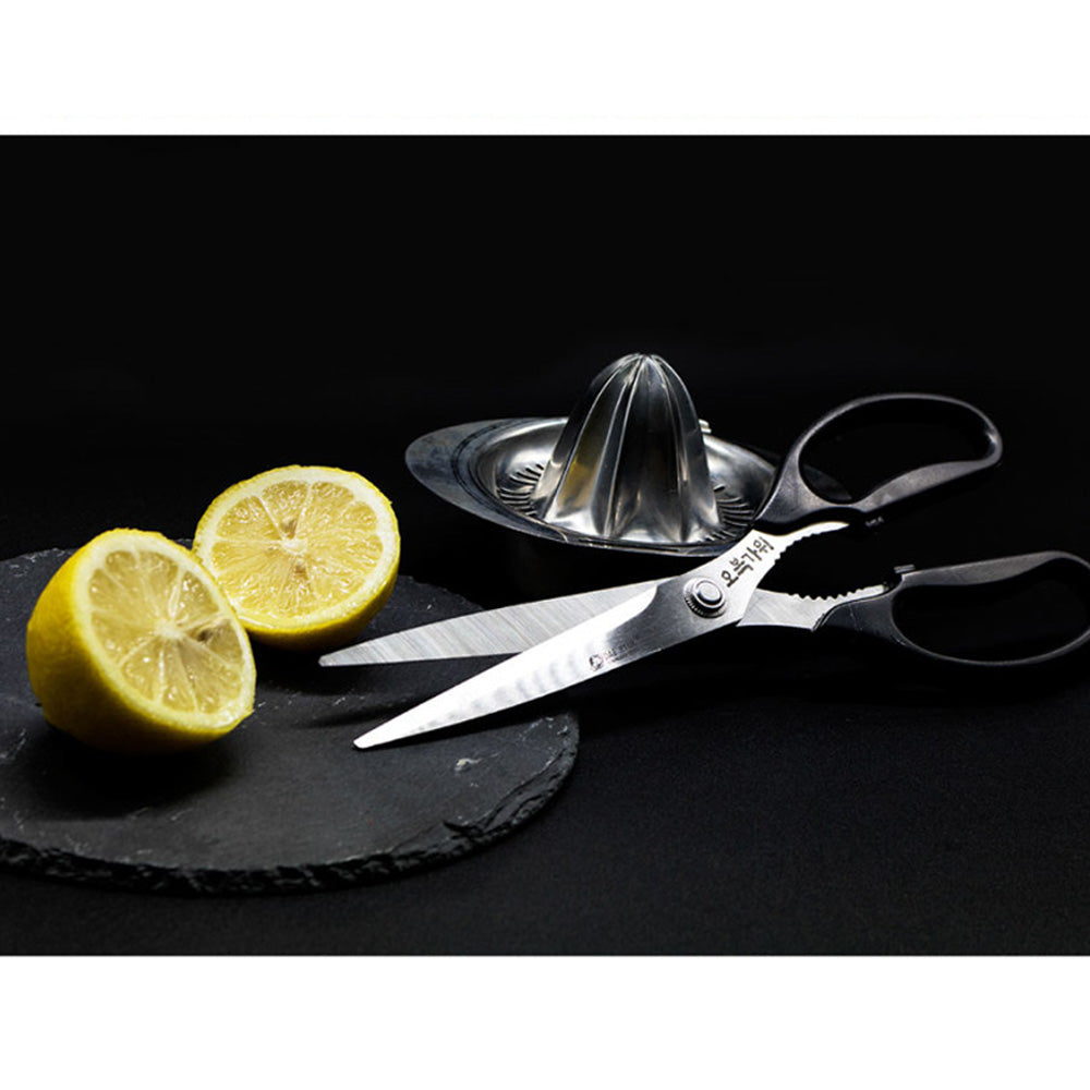 Obok Korean Stainless Steel Meat Scissors - Heavy Duty BBQ Kitchen Shears