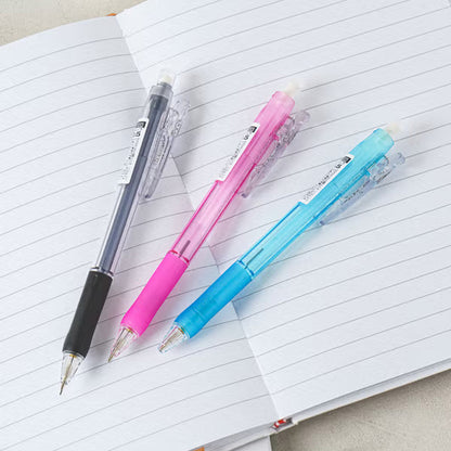 ZEBREA Tapli Clip Mechanical Pencil 0.5mm - Black, Retractable Clip for Smooth Writing, Drawing