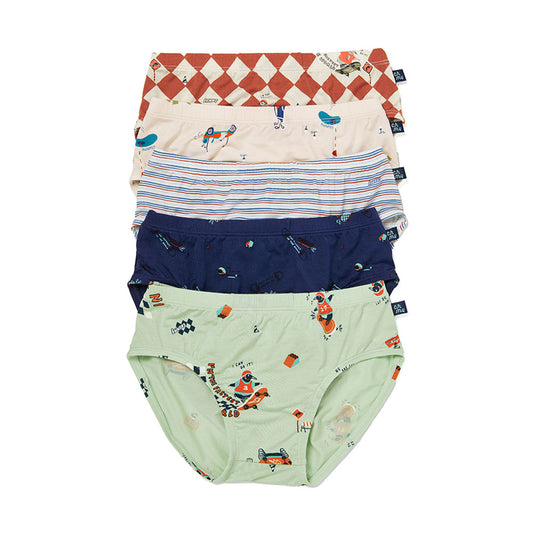 Moonya Moonya Boys Underwear – Tencel Modal Animal Friends Days Briefs (HF01)