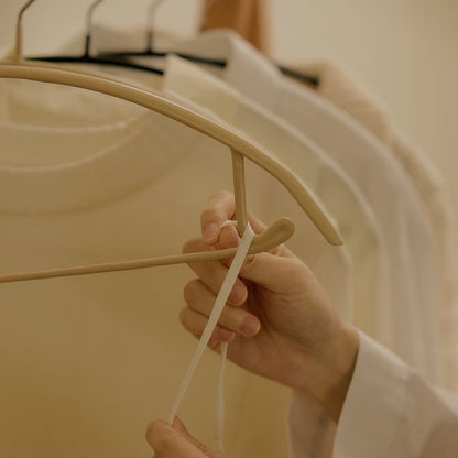 Durable Metal Clothes Hanger with Non-Slip Grip 50 pack