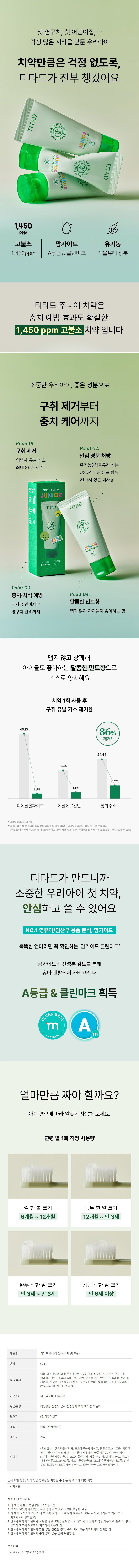 Detailed image of TITAD Kids Toothpaste 60g - Fluoride Toothpaste for Kids, Cavity Protection & Fresh Breath