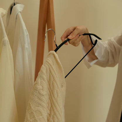 Durable Metal Clothes Hanger with Non-Slip Grip 50 pack
