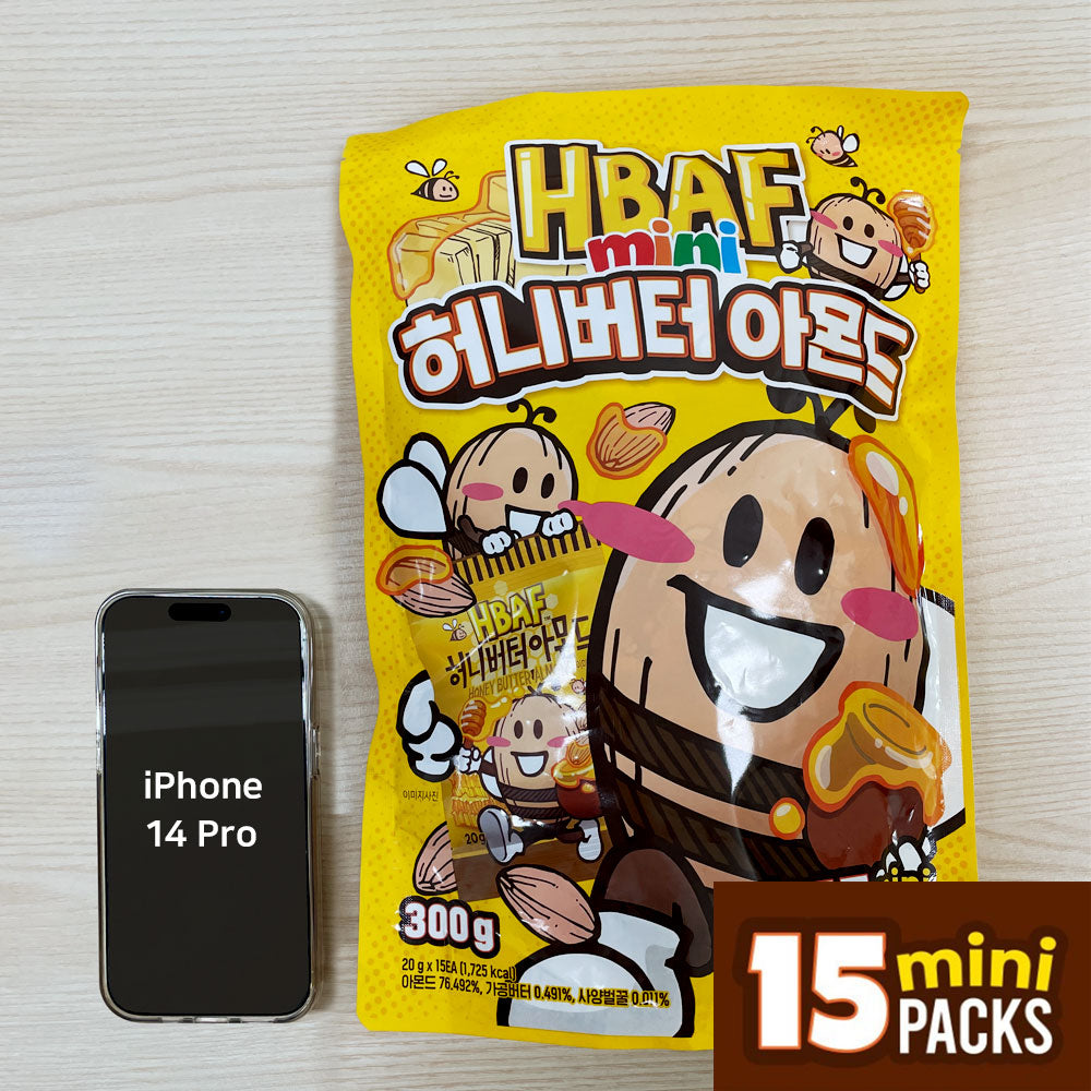 HBAF Mini Almonds Snack Pack – Korean Flavored Almonds, 300g / 400g
